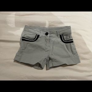 Marc Jacobs girls grey shorts with black piping